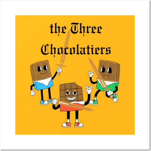 Lispe Chocolate Three Chocolatiers Funny Posters and Art